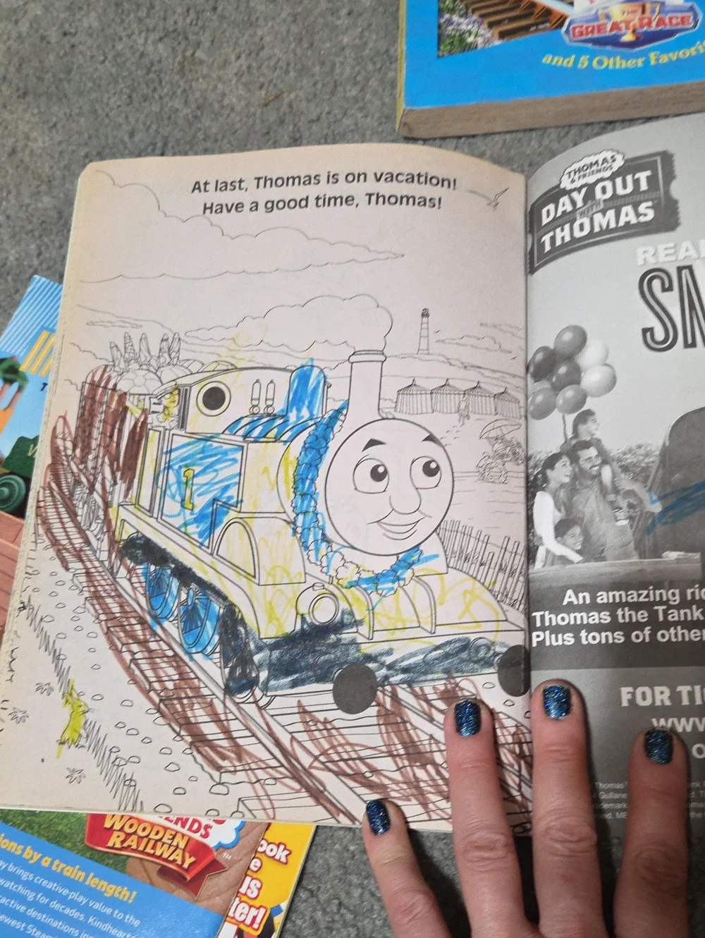 Thomas & Friends Blue and Green Activity & Handwriting Book Set